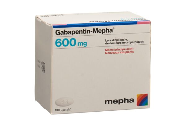 Gabapentin-Mepha Lactab 600 mg 100 Stk