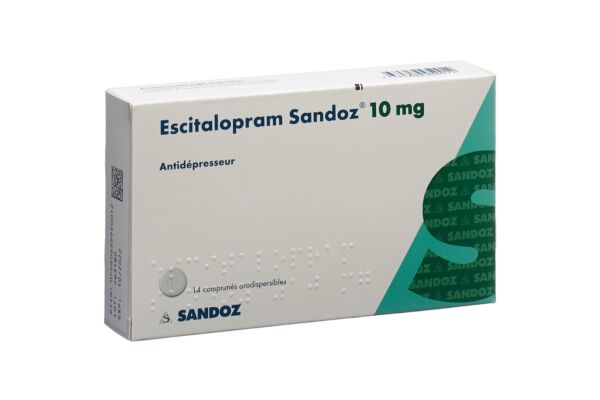 Escitalopram Sandoz Schmelztabl 10 mg 14 Stk