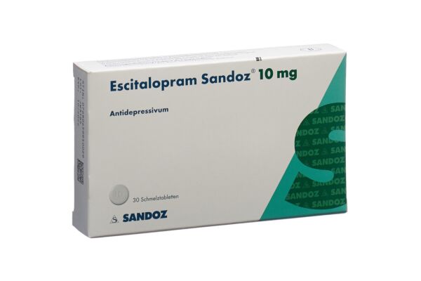 Escitalopram Sandoz Schmelztabl 10 mg 30 Stk