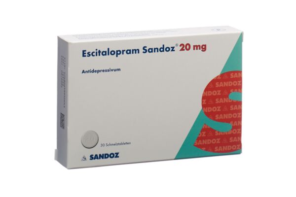 Escitalopram Sandoz Schmelztabl 20 mg 30 Stk