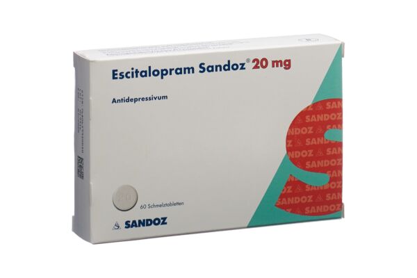 Escitalopram Sandoz Schmelztabl 20 mg 60 Stk