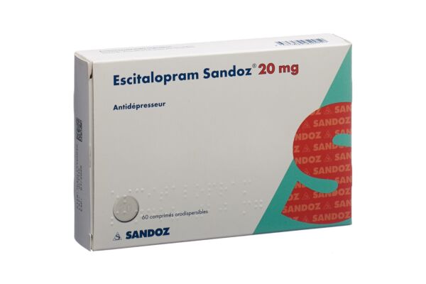 Escitalopram Sandoz cpr orodisp 20 mg 60 pce