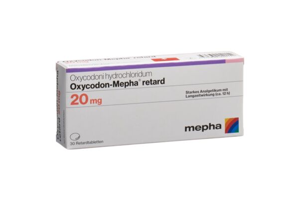 Oxycodon-Mepha cpr ret 20 mg 30 pce