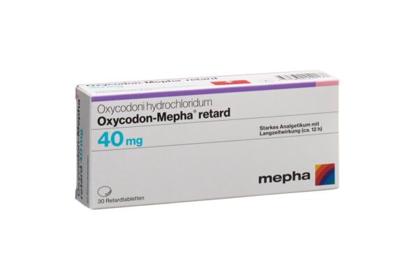 Oxycodon-Mepha cpr ret 40 mg 30 pce