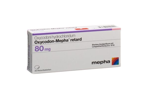 Oxycodon-Mepha cpr ret 80 mg 30 pce