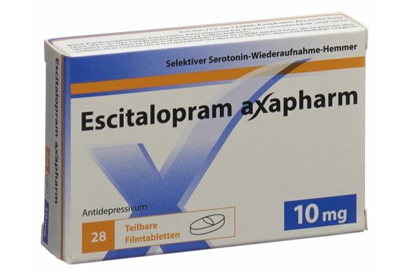 Escitalopram axapharm cpr pell 10 mg 28 pce