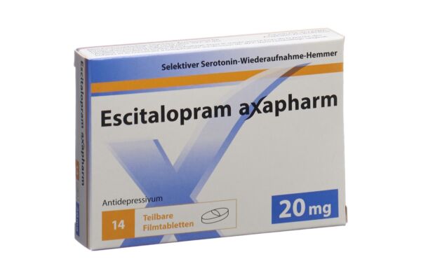 Escitalopram axapharm cpr pell 20 mg 14 pce