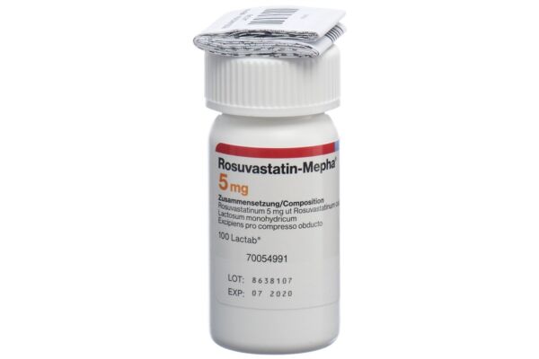 Rosuvastatin-Mepha Filmtabl 5 mg Ds 100 Stk