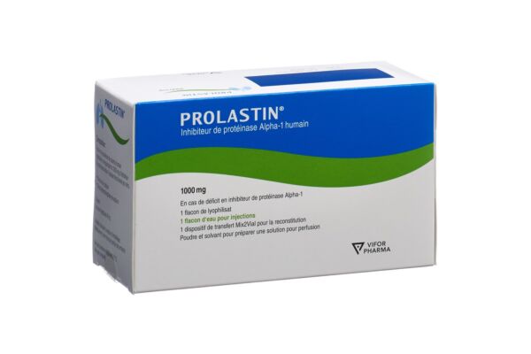 Prolastin subst sèche 1 g avec solvant flacon incl. Mix2Vial set de transfer