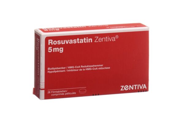 Rosuvastatin Zentiva Filmtabl 5 mg 28 Stk