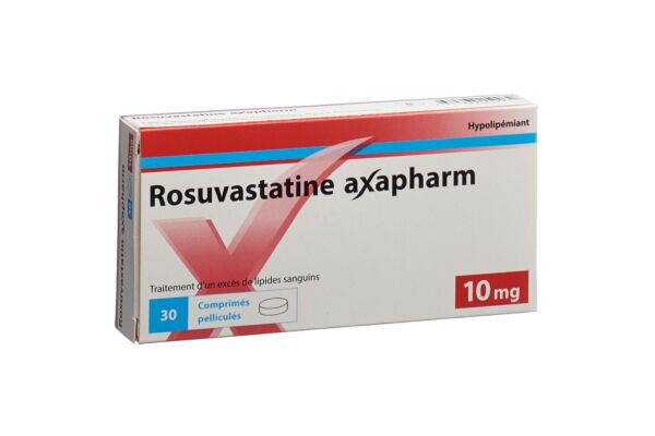 Rosuvastatine axapharm cpr pell 10 mg 30 pce