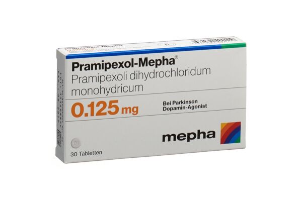 Pramipexol-Mepha cpr 0.125 mg 30 pce