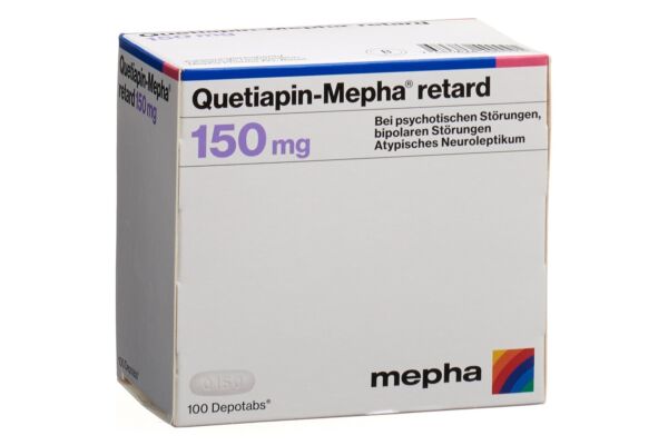 Quetiapin-Mepha retard Depotabs 150 mg 100 Stk