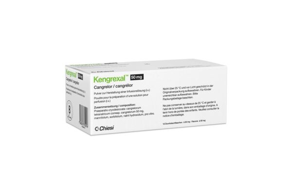 Kengrexal subst sèche 50 mg flac 10 pce