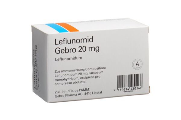 Leflunomid Gebro cpr pell 20 mg 100 pce