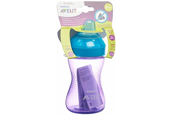 Philips Avent tasse à bec doux lilas/turquoise