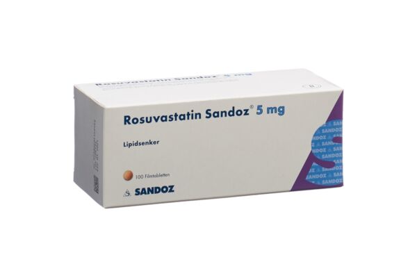 Rosuvastatine Sandoz cpr pell 5 mg 100 pce