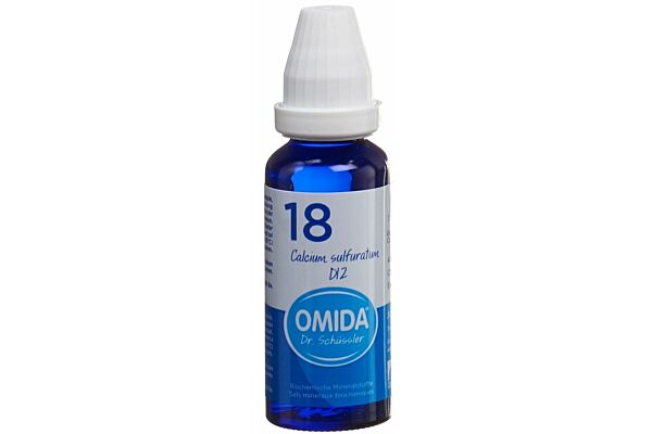 Omida Schüssler no18 calcium sulfuratum dil 12 D fl 30 ml