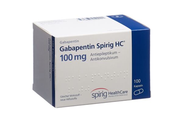 Gabapentine Spirig HC caps 100 mg 100 pce