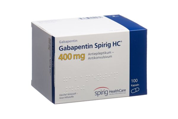 Gabapentine Spirig HC caps 400 mg 100 pce