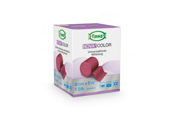 Flawa Nova Color Idealbinde 6cmx5m rot