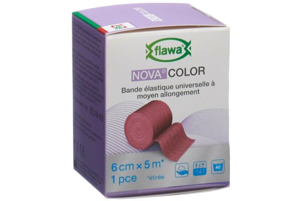 Flawa Nova Color Idealbinde 6cmx5m rot