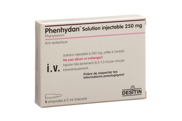 Phenhydan sol inj 250 mg/5ml i.v. 5 amp 5 ml