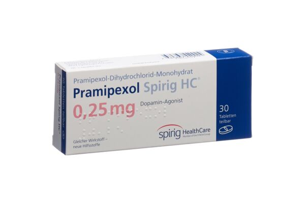 Pramipexol Spirig HC Tabl 0.25 mg 30 Stk