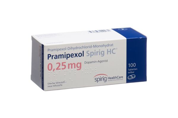 Pramipexole Spirig HC cpr 0.25 mg 100 pce