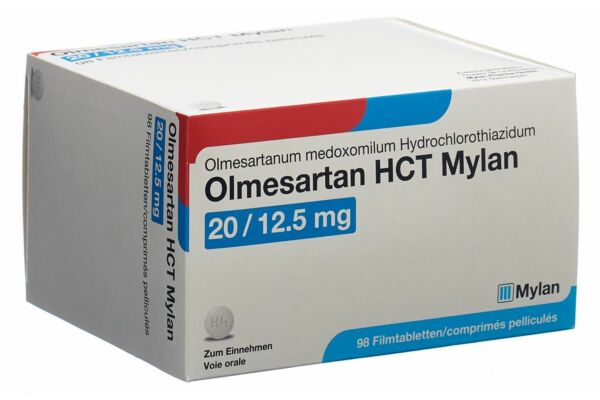 Olmesartan HCT Mylan cpr pell 20/12.5mg 98 pce