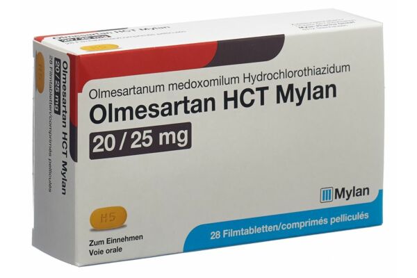 Olmesartan HCT Mylan cpr pell 20/25mg 28 pce