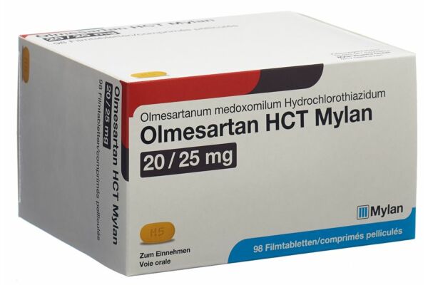 Olmesartan HCT Mylan Filmtabl 20/25mg 98 Stk