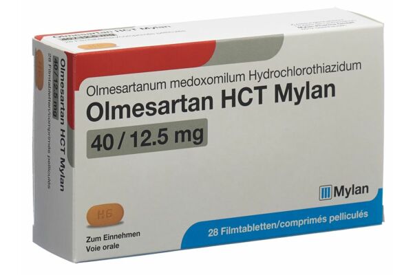 Olmesartan HCT Mylan cpr pell 40/12.5mg 28 pce