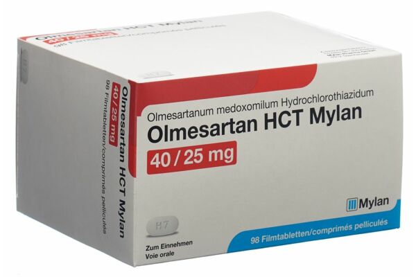 Olmesartan HCT Mylan cpr pell 40/25mg 98 pce