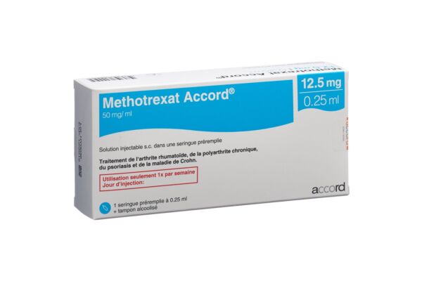 Methotrexat Accord Inj Lös 12.5 mg/0.25ml Fertigspritze 0.25 ml