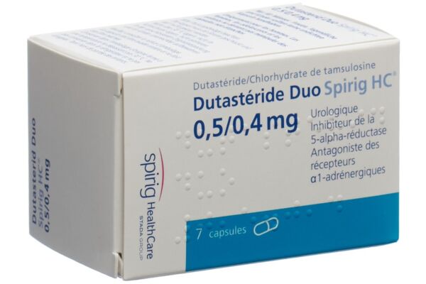 Dutastéride Duo Spirig HC caps 0.5 mg/0.4 mg bte 7 pce