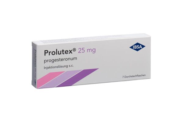 Prolutex sol inj 25 mg/1.112ml flac 7 pce