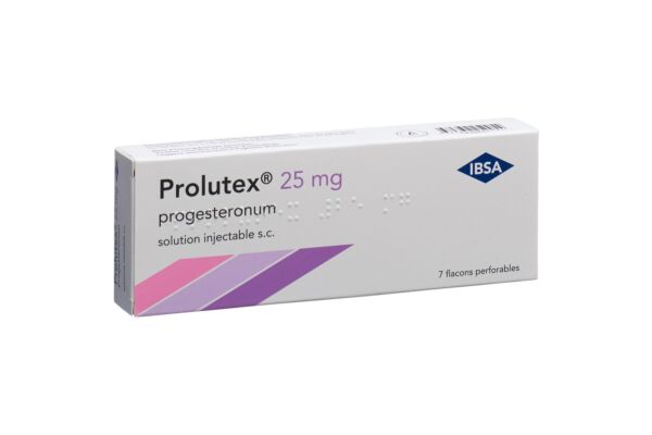 Prolutex sol inj 25 mg/1.112ml flac 7 pce