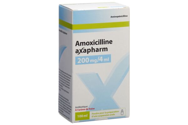 Amoxicillin Axapharm Plv 200 mg/4ml zur Herstellung einer Suspension zum Einnehmen Fl 100 ml