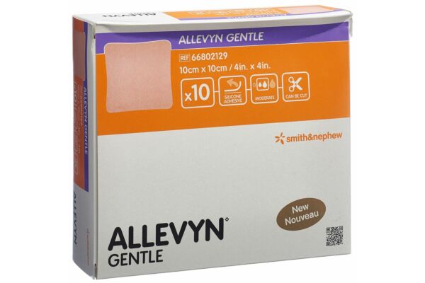 Allevyn Gentle Wundverband 10x10cm 10 Stk