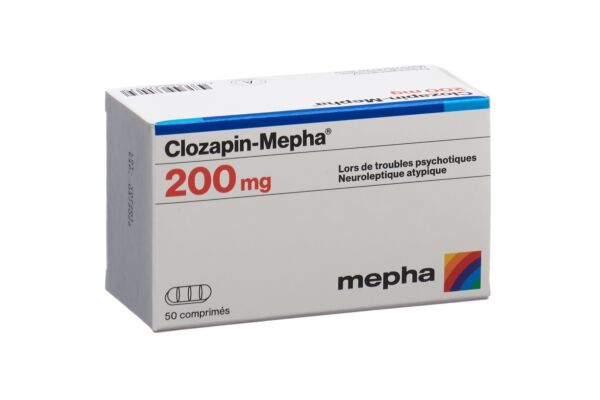 Clozapin-Mepha Tabl 200 mg 50 Stk