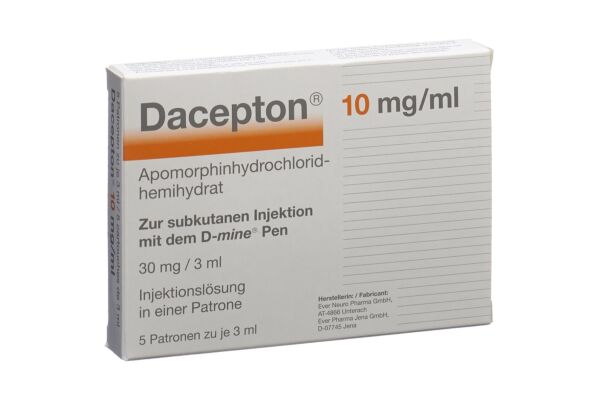 Dacepton Inj Lös 30 mg/3ml 5 Patrone 3 ml