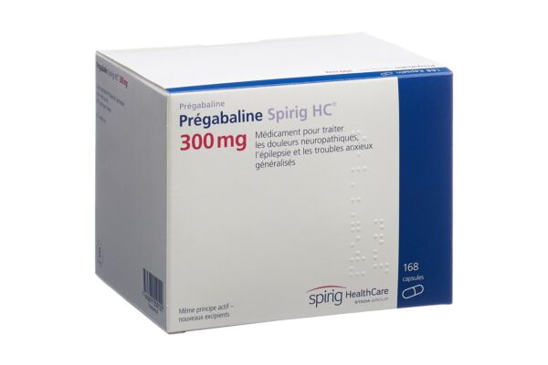 Prégabaline Spirig HC caps 300 mg 168 pce