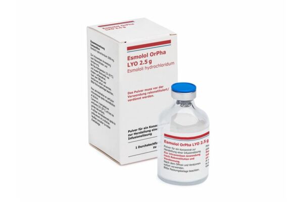 Esmolol OrPha LYO conc perf 2500 mg/50ml flac