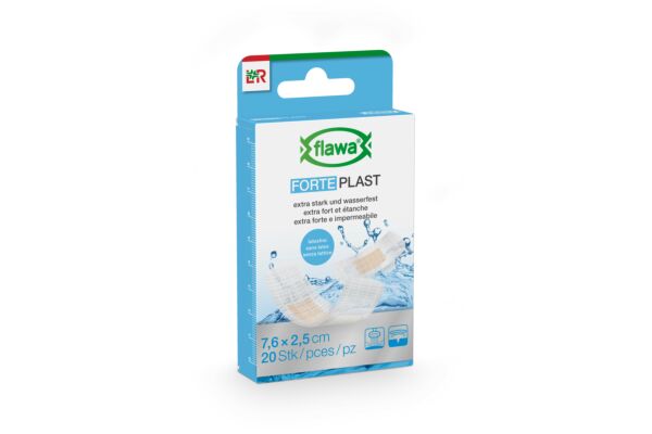 Flawa Forte Plast 2.5x7.6cm transparent 20 pce