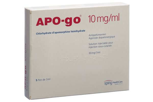 APO-go Inj Lös 30 mg/3ml Pen 5 x 3 ml