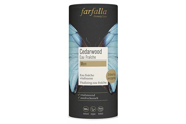 farfalla men Vitalisierendes Eau Fraîche cedarwood 100 ml