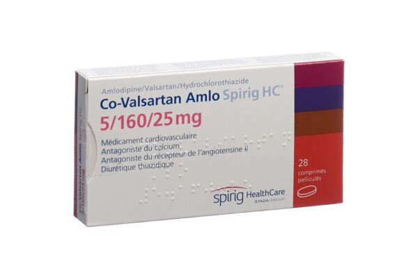 Co-Valsartan Amlo Spirig HC Filmtabl 5/160/25mg 28 Stk