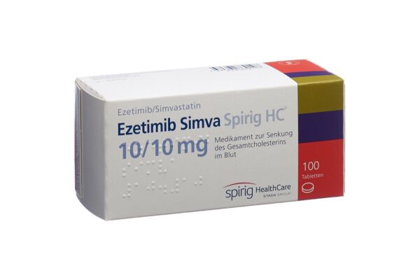 Ezétimibe Simva Spirig HC cpr 10/10 mg 100 pce