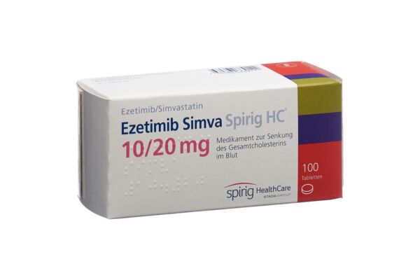 Ezétimibe Simva Spirig HC cpr 10/20 mg 100 pce